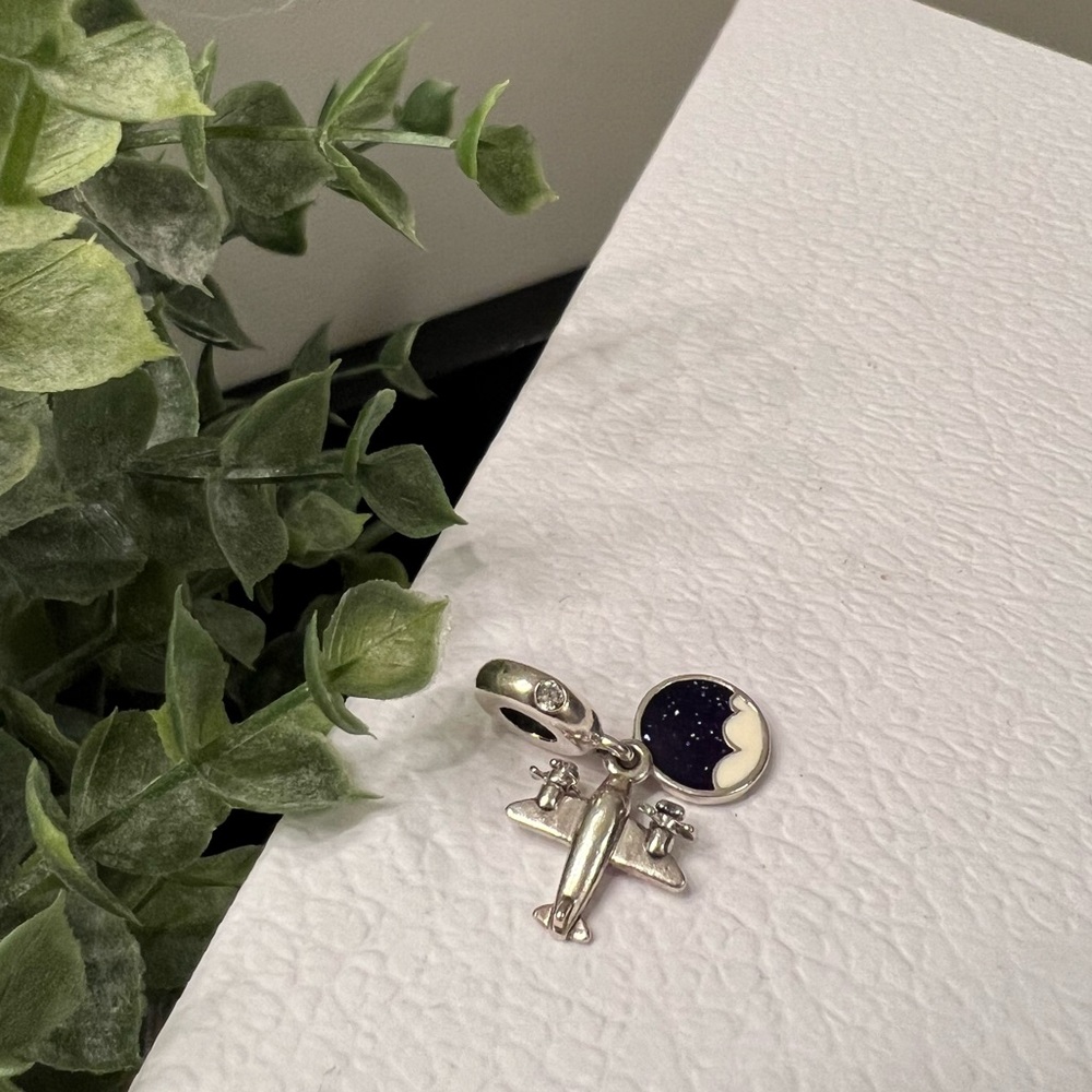 Pandora Charm | Dangle Propeller Plane